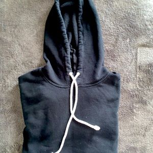 Black Cropped Sweatshirt